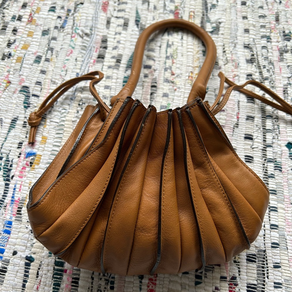 Genuine Leather LUPO Spanish Accordion Pleated Bag